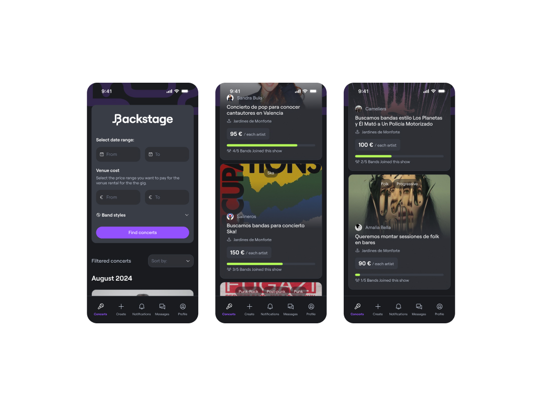 Backstage Concert Discovery Flow